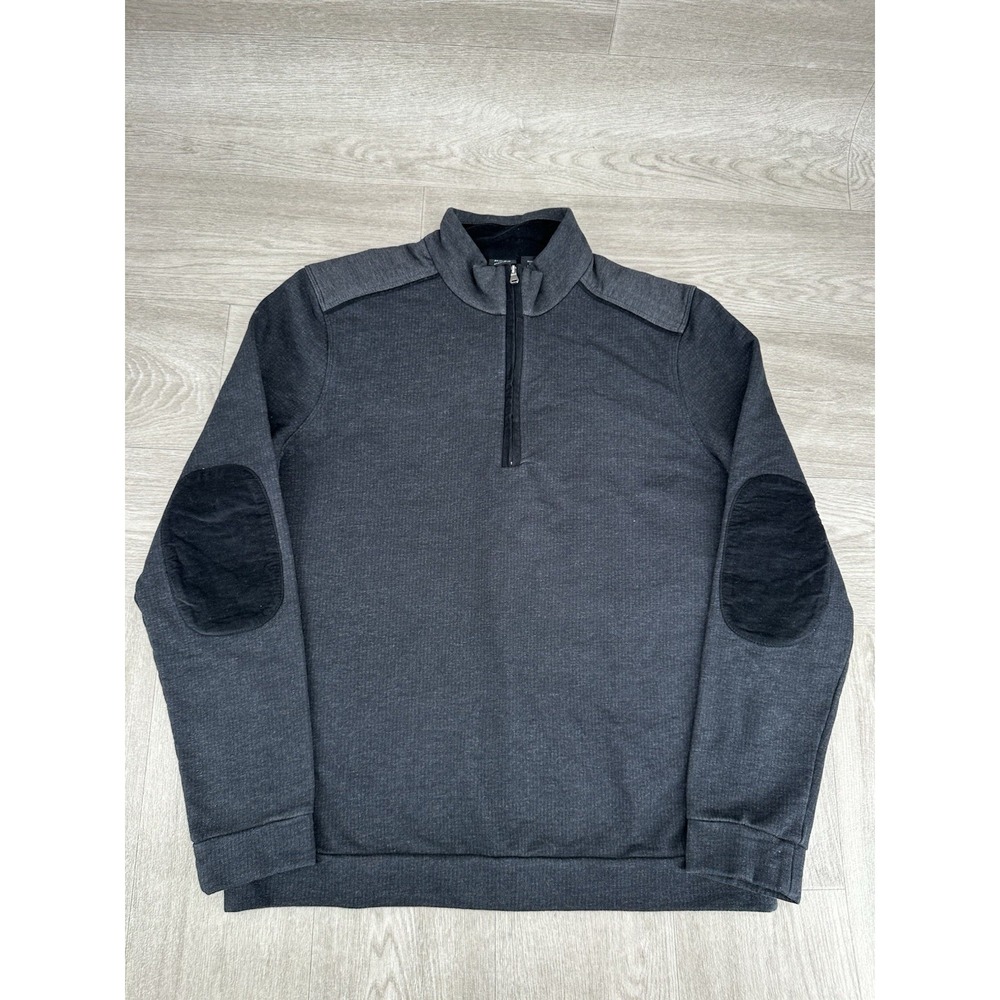 BOSS Hugo Boss Piceno 33 Quarter Zip Sweater Men XL Gray 50254165